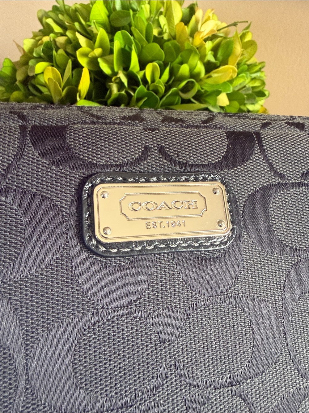 COACH VINTAGE SIGNATURE 🖤BLACK🖤 LAPTOP SLEEVE CASE BAG 🌟EUC🌟 - Picture 4 of 16